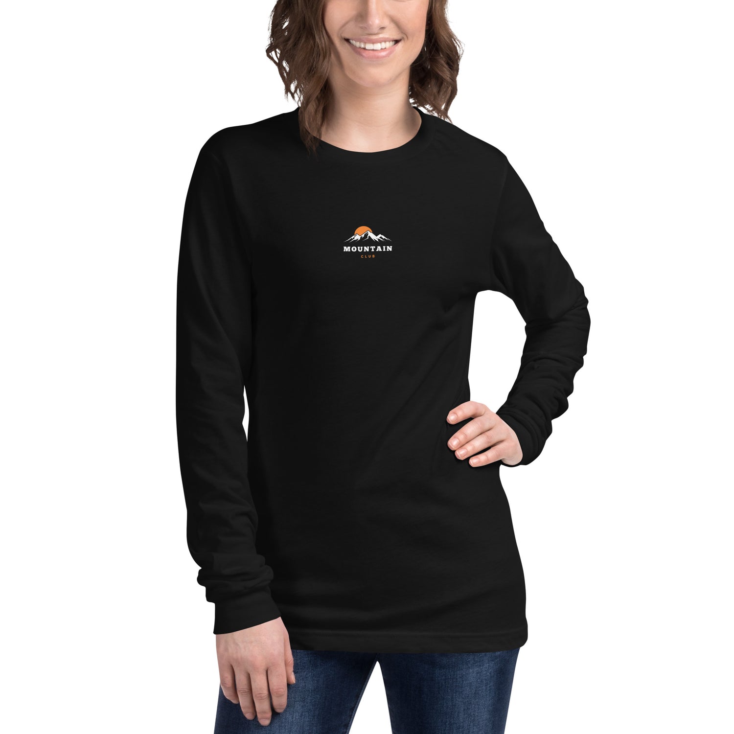 CLUB MOUNTAIN - unisex Longsleeve BLACK