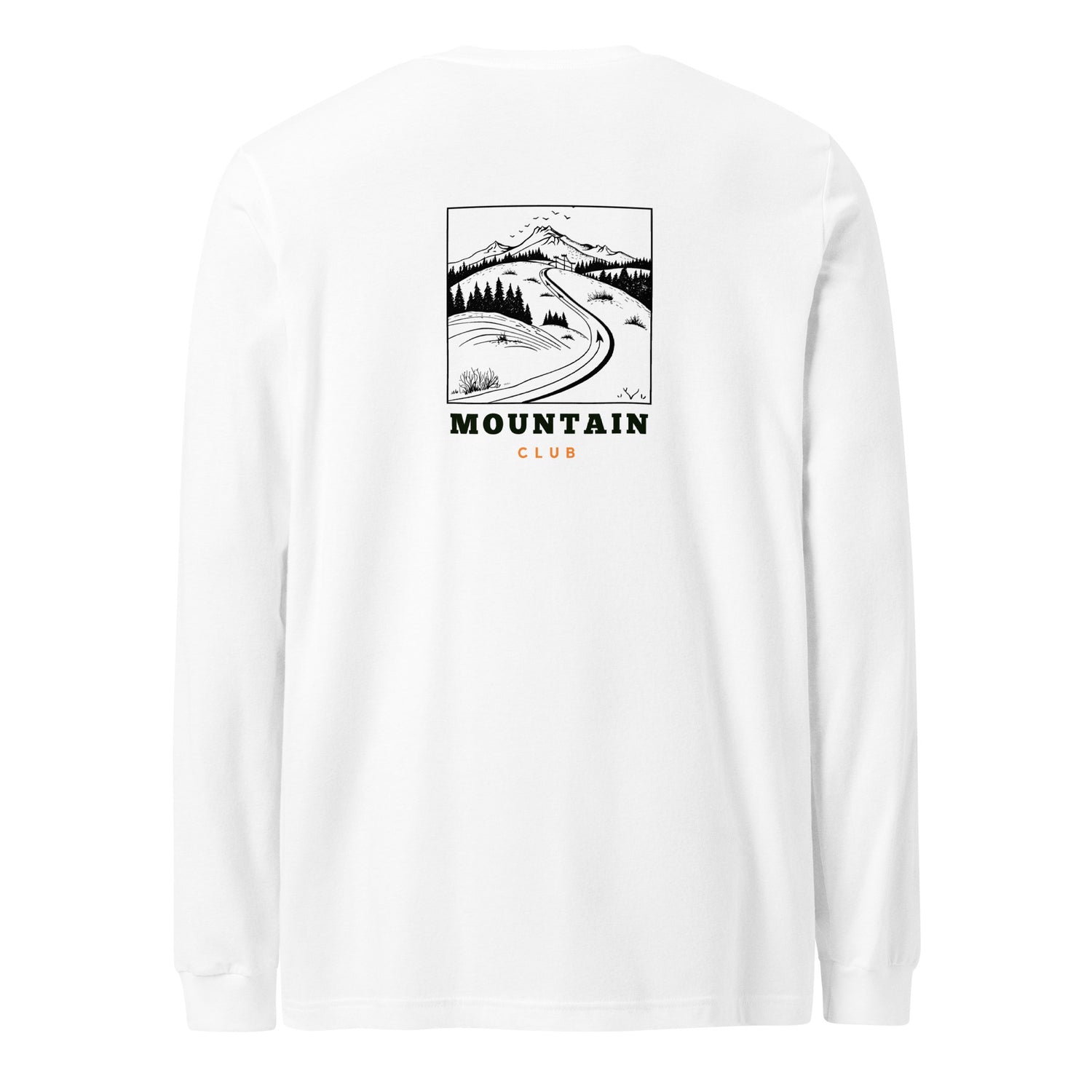 CLUB MOUNTAIN - unisex Longsleeve WHITE