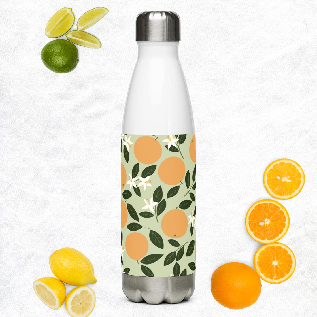Stainless steel water bottle - Fresh Clementine