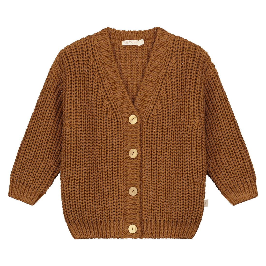 Knitted cardigan - Rust